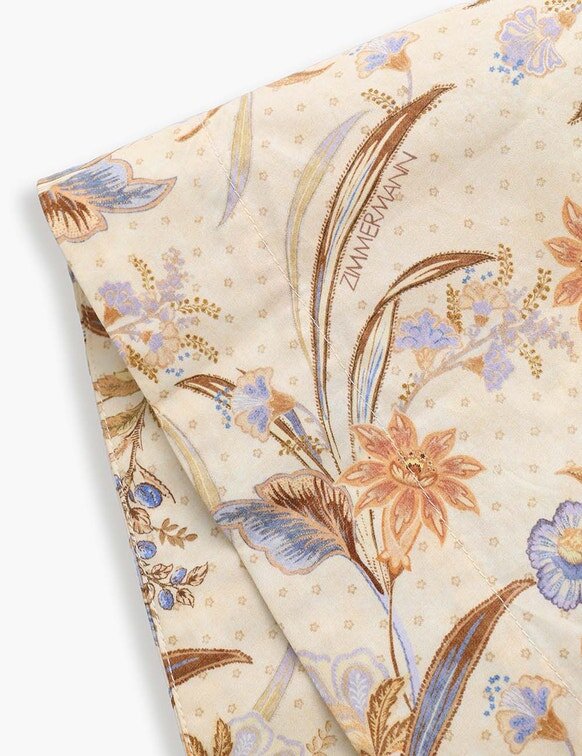 Abito a campana Indra Kids con motivo floreale a sciarpa color biscotto online Abito a campana Indra Kids con motivo floreale a sciarpa color biscotto online