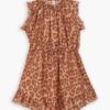 Abito con spalline Patience Kids in leopardo marrone chiaro online Abito con spalline Patience Kids in leopardo marrone chiaro online