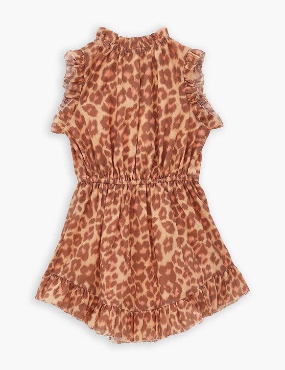 Abito con spalline Patience Kids in leopardo marrone chiaro online Abito con spalline Patience Kids in leopardo marrone chiaro online