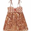 Abito da bambina Patience in Poolside Paisley Mustard online Abito da bambina Patience in Poolside Paisley Mustard online