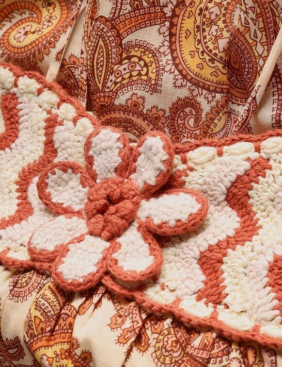 Abito da bambina Patience in Poolside Paisley Mustard online Abito da bambina Patience in Poolside Paisley Mustard online