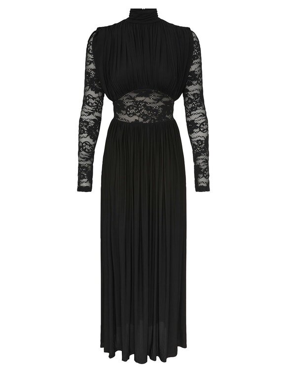 Abito drappeggiato Rebellion nero online Abito drappeggiato Rebellion nero online