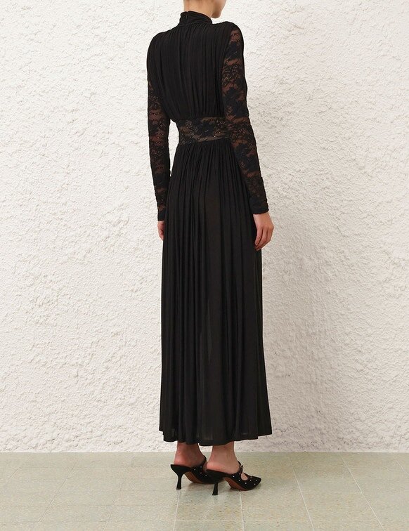 Abito drappeggiato Rebellion nero online Abito drappeggiato Rebellion nero online