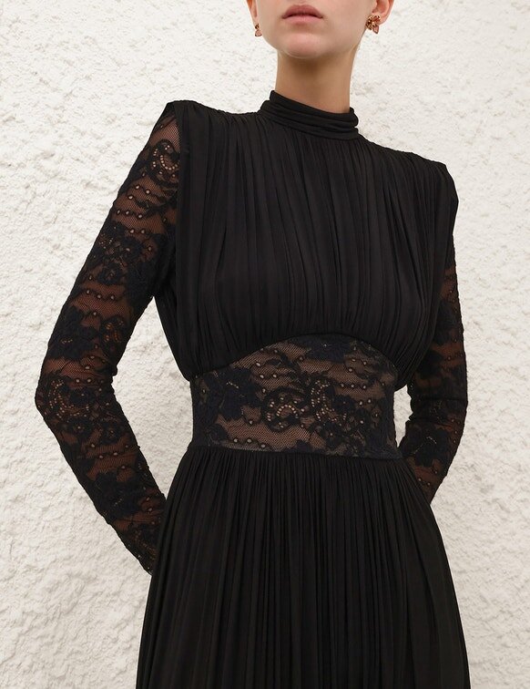 Abito drappeggiato Rebellion nero online Abito drappeggiato Rebellion nero online