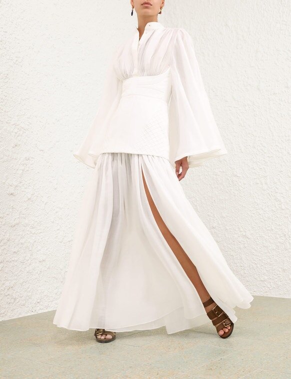 Abito in cordoncino Rebellion color avorio online Abito in cordoncino Rebellion color avorio online