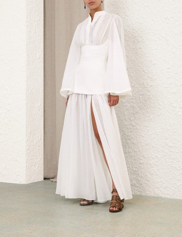 Abito in cordoncino Rebellion color avorio online Abito in cordoncino Rebellion color avorio online