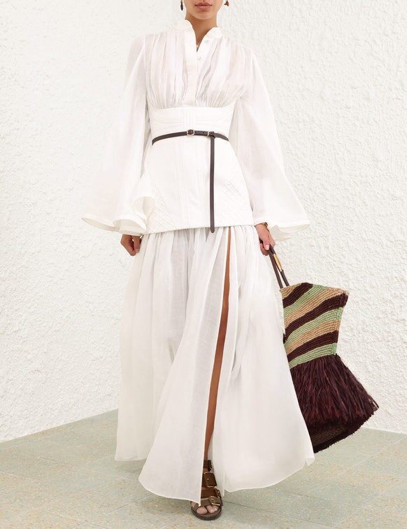 Abito in cordoncino Rebellion color avorio online Abito in cordoncino Rebellion color avorio online