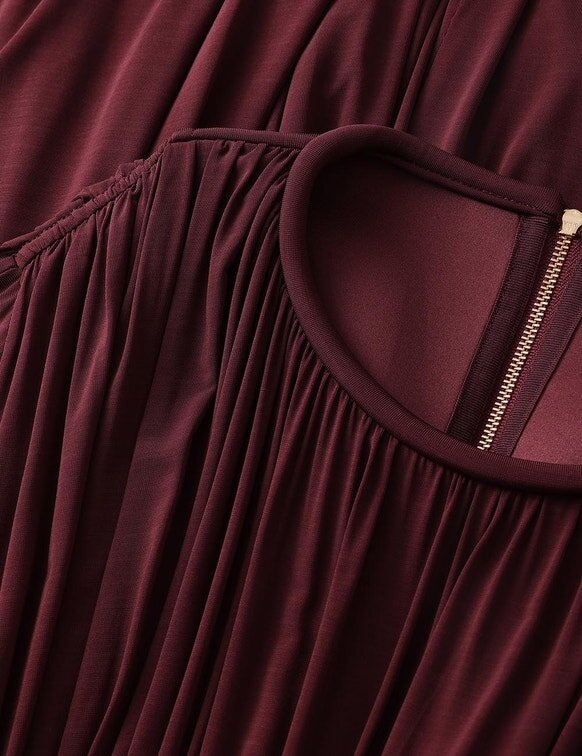 Abito lungo Luna Billow in color Mahogany online Abito lungo Luna Billow in color Mahogany online