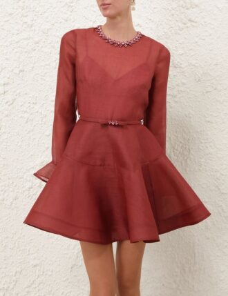 Abito mini con peplo Alchemy Lipstick Online