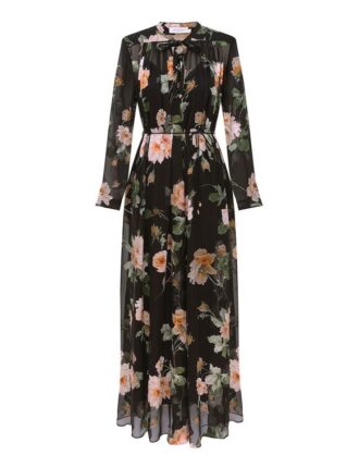 Abito tubino Luna Burnout nero rosa online