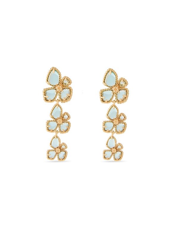 Anello a fascia Bloom in acquamarina online Anello a fascia Bloom in acquamarina online