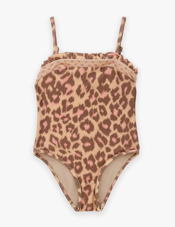 Bandeau monopezzo Patience Kids in leopardo marrone chiaro online Bandeau monopezzo Patience Kids in leopardo marrone chiaro online