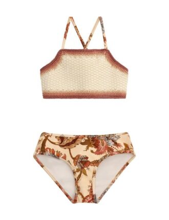 Bikini all’uncinetto Aster Kids in crema Jacobean online