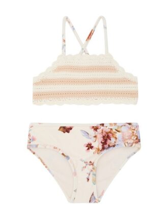 Bikini in maglia Awaken Kids Ivory Floral Multi online