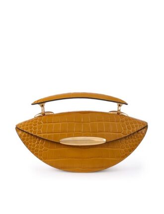 Borsa Wavelength con manico superiore color senape online