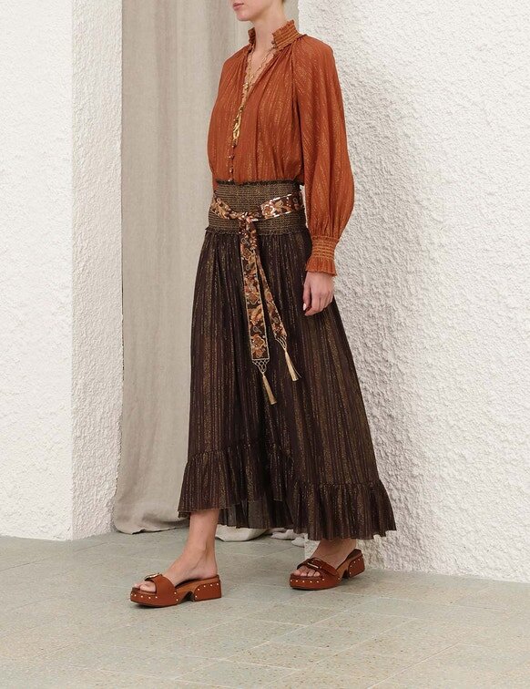 Camicetta Aster color cuoio online Camicetta Aster color cuoio online