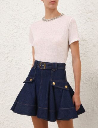 Camicetta cargo in Denim blu porto online