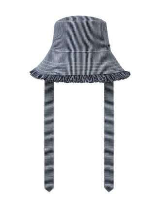 Cappello a secchiello in Denim a righe Stripe Online
