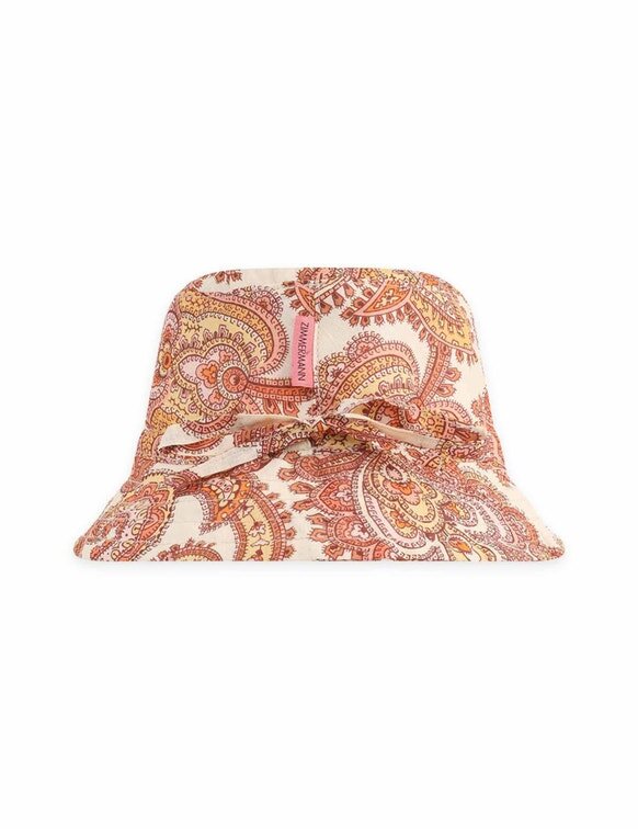 Cappello a secchiello per bambini crema/arancione paisley online Cappello a secchiello per bambini crema/arancione paisley online