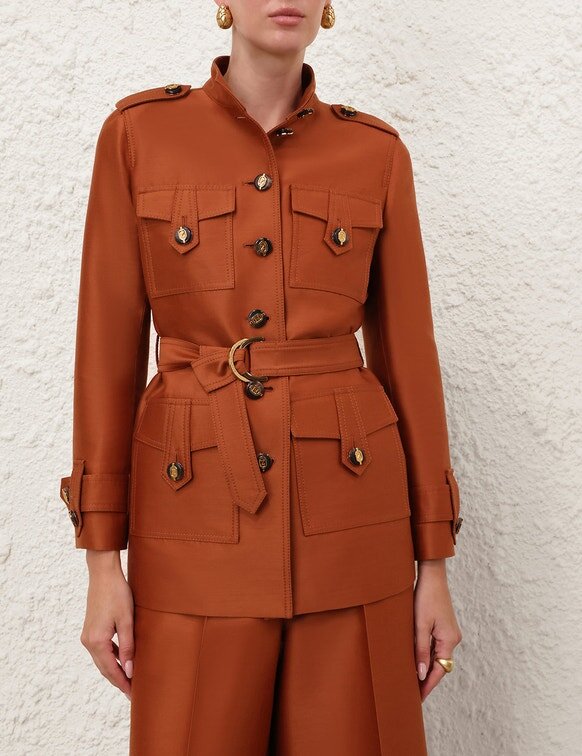 Giacca utility Luna Dark Caramel online Giacca utility Luna Dark Caramel online