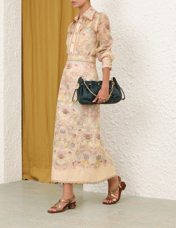 Gonna a tubino Rebellion con motivo floreale giallo limone online Gonna a tubino Rebellion con motivo floreale giallo limone online