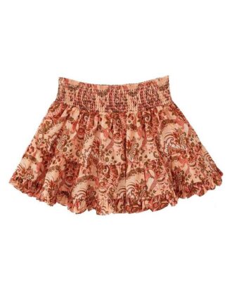 Gonna con orlo a palloncino Aster Kids con motivo floreale paisley rosa online