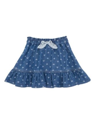 Gonna in Denim per bambini Awaken blu jacquard online