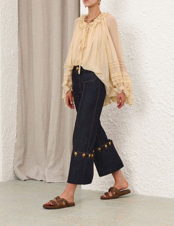 Jeans cropped dritti Rebellion Night Sky online Jeans cropped dritti Rebellion Night Sky online