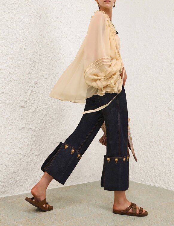 Jeans cropped dritti Rebellion Night Sky online Jeans cropped dritti Rebellion Night Sky online