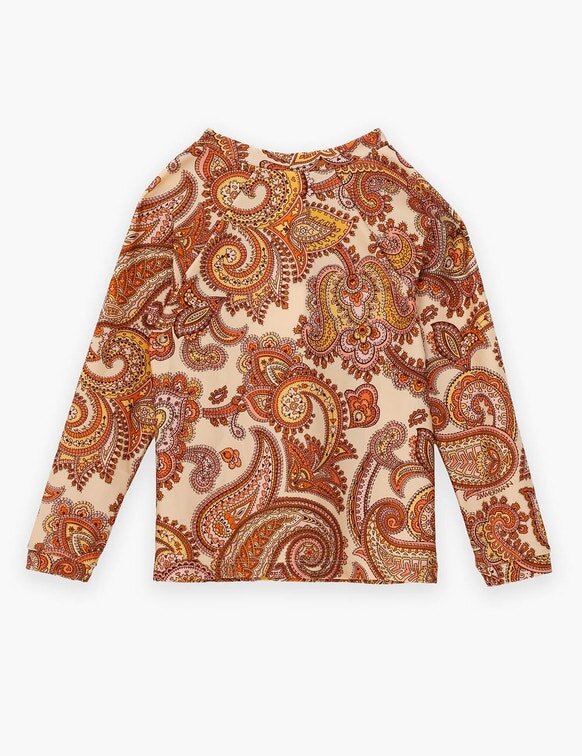 Maglia protettiva per bambini Patience color crema/arancione con motivo paisley online Maglia protettiva per bambini Patience color crema/arancione con motivo paisley online