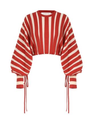 Maglione Rebellion Drawn a righe rosse/crema online