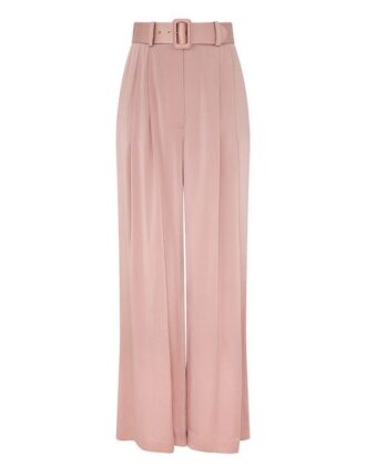 Pantaloni Silk Tuck in rosa antico online