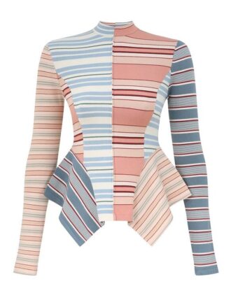 Top a righe intrecciate Rebellion Multi Stripe Online