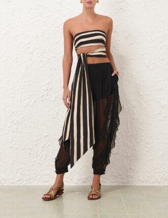 Top con volant Awaken nero online